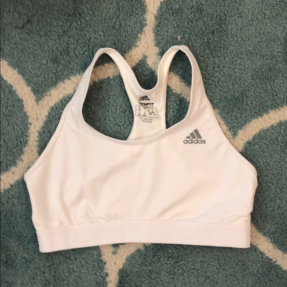 White Adidas Sports Bra